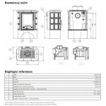 Kachlová kamna ABX Iberia s výměníkem, tabakbraun 